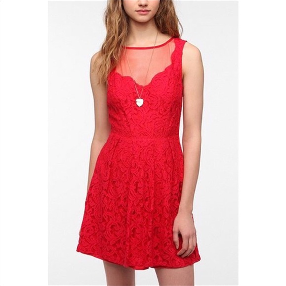 Urban Outfitters Pins and Needles Lace Sleeveless Fit & Flare Dress, size 6 ❤️ - Picture 14 of 16